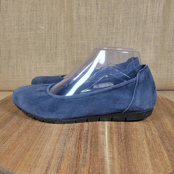 Sabrinas Women's Womens Blue Suede Ballet Flats Size 38 (US 7.5-8) Made in Spain - Picture 4 of 10